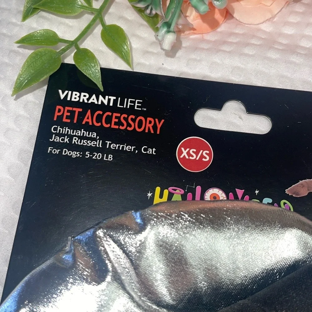 VIBRANT LIFE Pet Dog Cat Wizard Cosmic Hat Halloween Costume XS/S 5-20 lbs